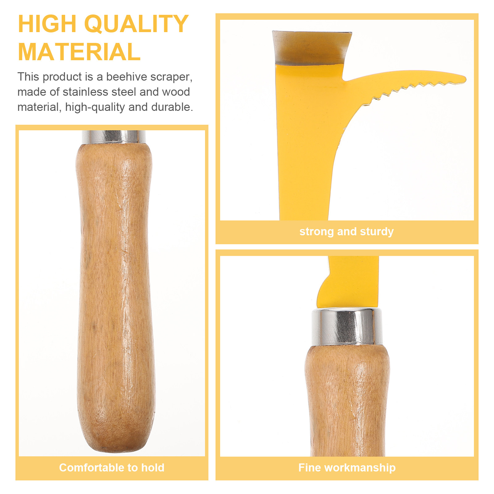 Beehive Scraper Tool 2pcs Wood - огляд і ціна Beehive Frame Wax